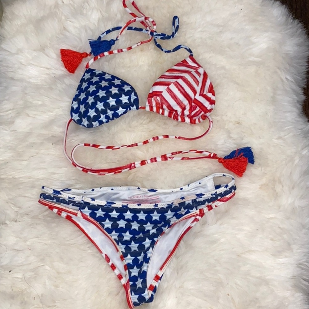 Victoria's Secret Red, White, and Blue Star Bikini